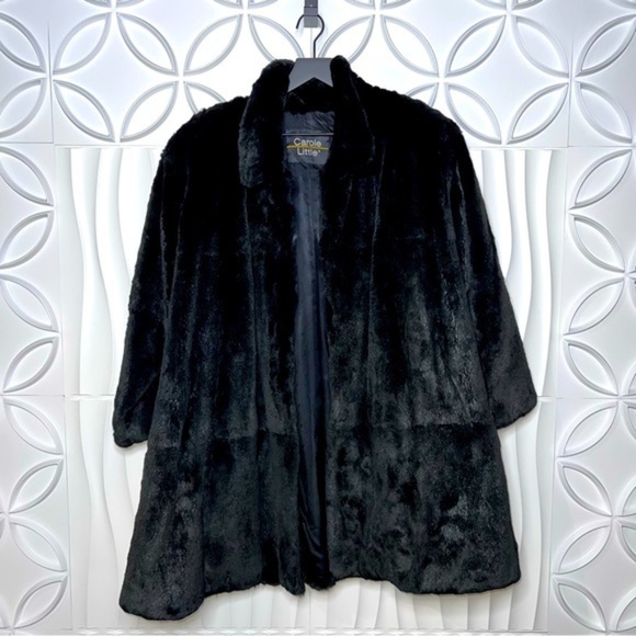 Carole Little Jackets & Blazers - Carole Little Vintage Fur Coat